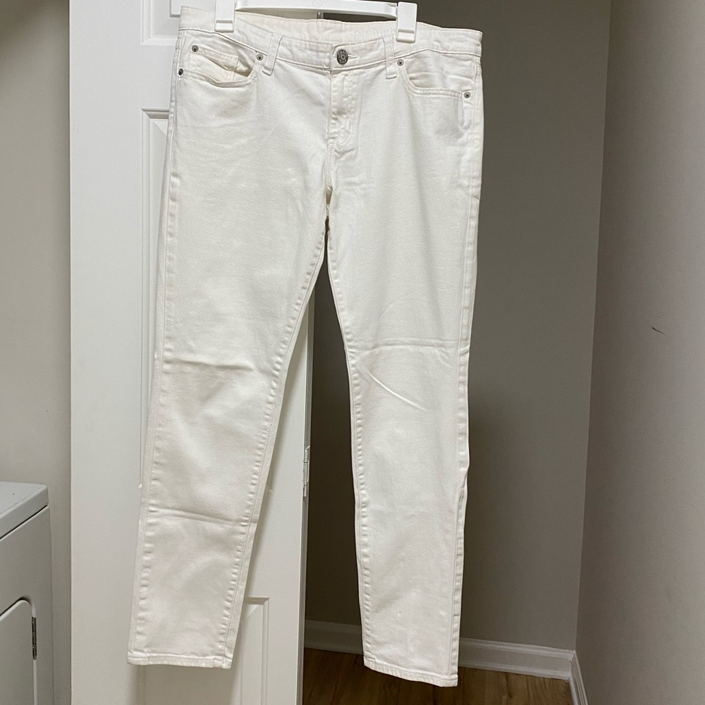 GAP Straight Leg Denim Jeans White